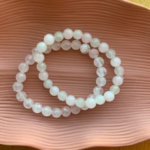 ✨Rose Quartz & Clear Quartz Gemstone 2 Piece Set
